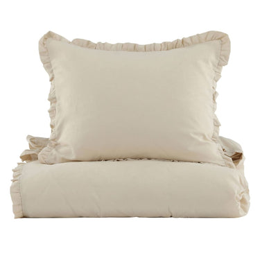 Venture home dekbedovertrek lias 200x150 cm katoen beige