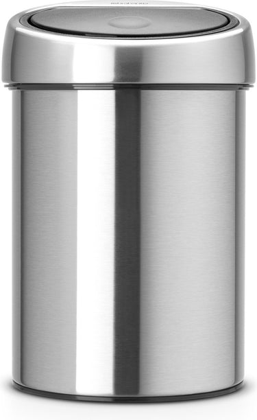 Brabantia touch bin prullenbak - 3 liter - badkamer - matt steel