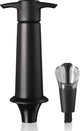 Vacuvin vacu vin wine saver server – vacuümpomp met schenktuit en wijnstopper – wijn bewaren en druppelvrij schenken – zwart