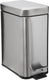 5five prullenbak pedaalemmer - zilver - rvs metaal - 5 liter - 14 x 29 x 30 cm - badkamer toilet