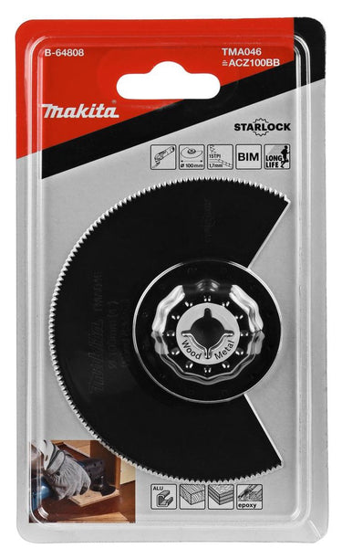 Makita accessoires makita tma046 segmentzaagblad 100mm hout staal