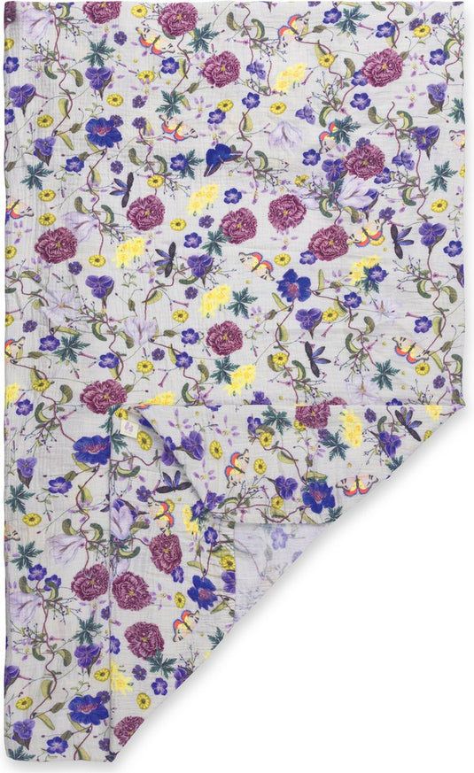 Hauck hoeslaken voor campingbedje - 120 x 60 cm - floral beige
