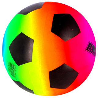 Alert sport voetbal regenboog (maat 5 200 gr) | 5 stuks