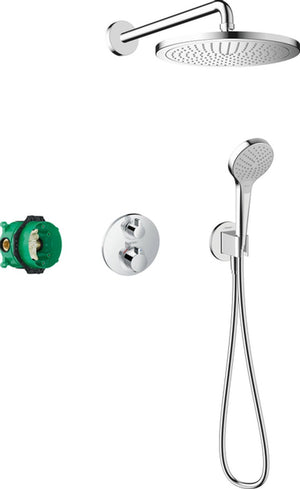 Hansgrohe croma - inbouw doucheset - ecostat thermostaat - 280mm - 1 straalfunctie - chroom