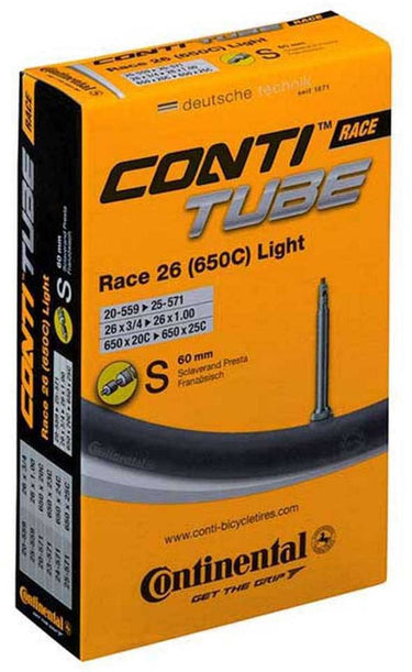 Continental race light presta 60 mm binnenband transparant 26´´ 0.75-1.00