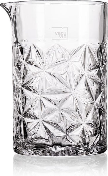 Vacuvin vacu vin mixing glass 650 ml – cocktail mengglas – rvs design print – voor geroerde cocktails