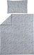 Meyco baby zebra dekbedovertrek peuter - grey - 120x150cm