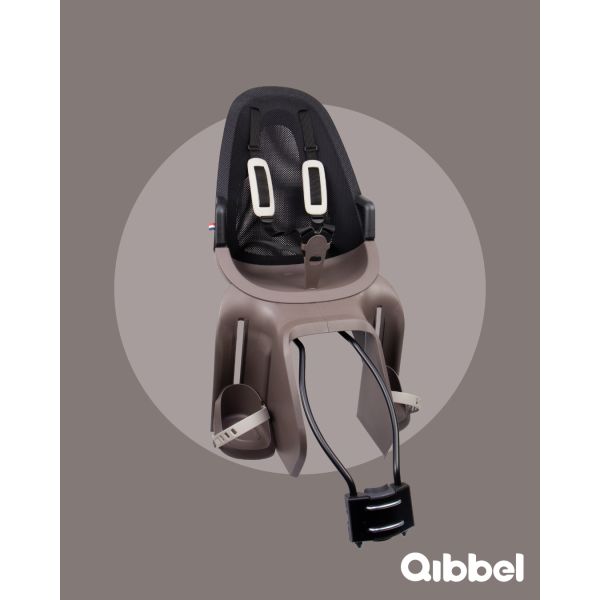 Load image into Gallery viewer, Qibbel achterzitje air frame zwart lichtbruin

