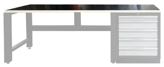 Superspark grs werkbank mat rubber 100x70cm zw