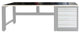 Superspark grs werkbank mat rubber 200x70cm zw