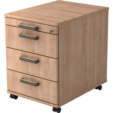 Bach mobiel ladenblok hammerer ac30 sg melamine 428x800x760mm 4 laden walnoot