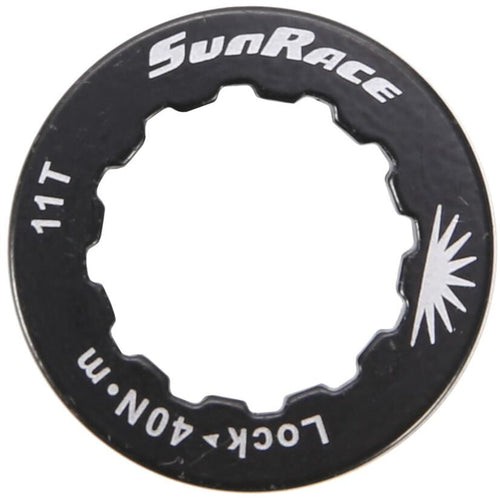 Sunrace lockring lockring alu, black,f.11t.