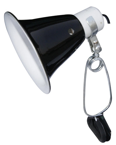 Load image into Gallery viewer, Komodo black dome clamp lamp fixture
