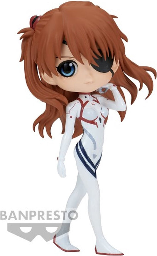 Banpresto co., ltd. evangelion 3.0 + 1.0 q posket - asuka langley plugsuit style (ver.a) - statue 14cm