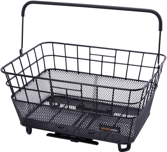 Atranvelo mand bring l avs rear basket bring l avs black