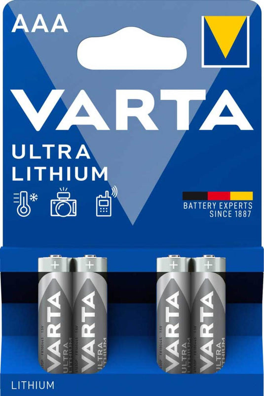 Varta batt va ultra lithium aaa krt a 4