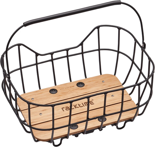 Racktime mand bask-it breeze rear basket bask-it breeze alu bamboo
