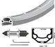 Kgs achterwiel 26 inch (559) rodi zac 19 velg zilver cassette 8-9 speed uitval