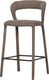 Woood noble barstoel - geweven stof - taupe - 95x48x52