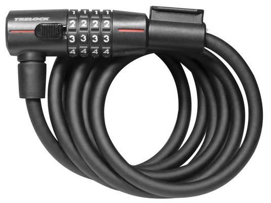 Trelock sk312 spiraalkabelslot code 180 12mm zwart