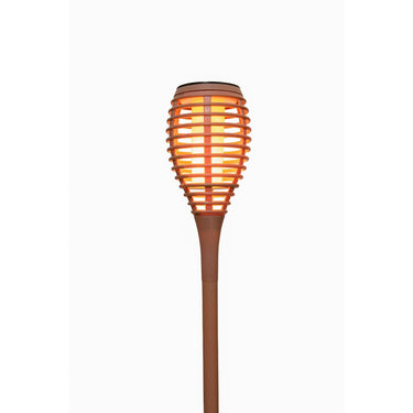 Anna's collection solar fakkel met vlameffect terra 12led 10x61cm
