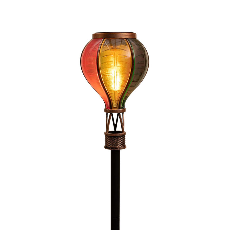 Afbeelding laden in galerijviewer, Anna's collection solar luchtballon op steker met vlameffect 12led 11x57cm
