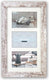 Zep - houten multi fotolijst wit bruin nelson 6 3q voor 3 foto's 13x18 - v23136