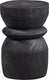 Woood bikkel kruk - hout - zwart - 40x28x28