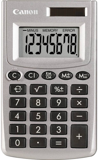 Canon ls-270l zakrekenmachine zilver aantal displayposities: 8 werkt op zonne-energie, werkt op batterijen (b x h x d)