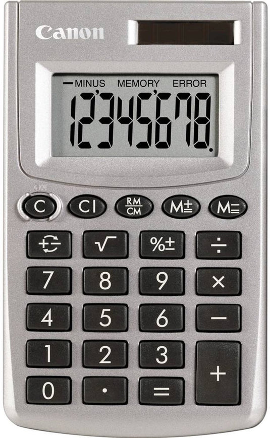 Canon ls-270l zakrekenmachine zilver aantal displayposities: 8 werkt op zonne-energie, werkt op batterijen (b x h x d)