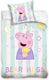 Peppa pig baby dekbedovertrek bear hugs - 100 x 135 cm - katoen