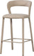 Woood noble barstoel - geweven stof - zand - 95x48x52