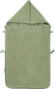 Meyco baby teddy voetenzak - olive green - 40x82cm
