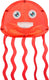 Dragon fly vlieger - sea animals - rood