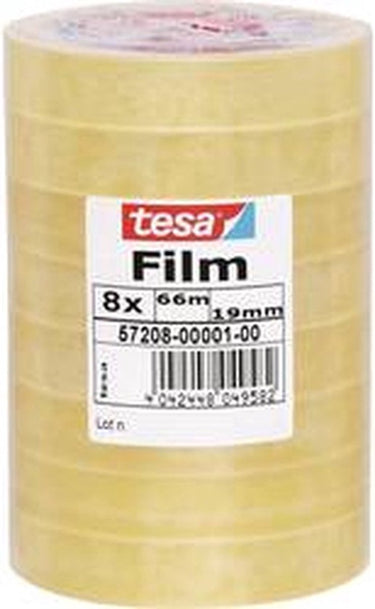 Tesa 57208-00001-01 film standard transparant (l x b) 66 m x 19 mm 8 stuk(s)