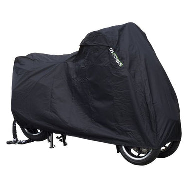 Ds covers motorhoes alfa 3w met ruimte voor topkoffer - zwart