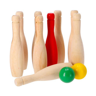 Load image into Gallery viewer, Alert outdoor houten bowling set
