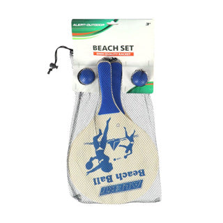 Alert outdoor beachball set hout deluxe | 2 stuks