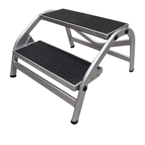 Darwin xl aluminium dubbele opstap met extra brede treden