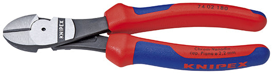 Knipex kracht-zijsnijtang zwart geatramenteerd met meer-componentengrepen 160 mm - 7402160
