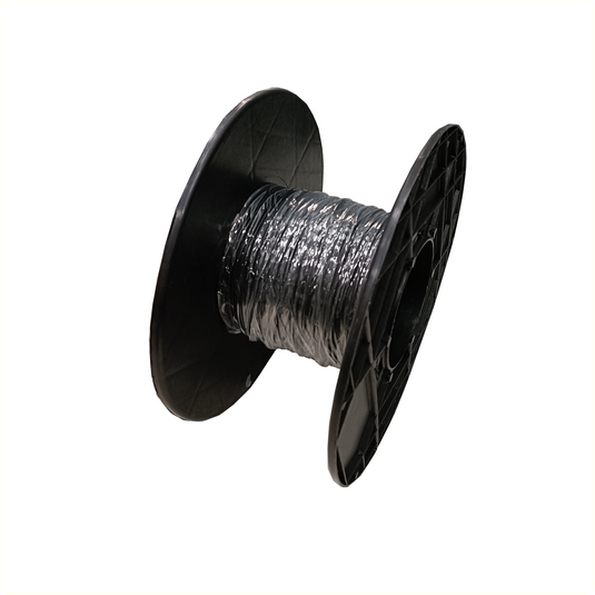 Elektra verlichting snoer 1mmx30m. zwart