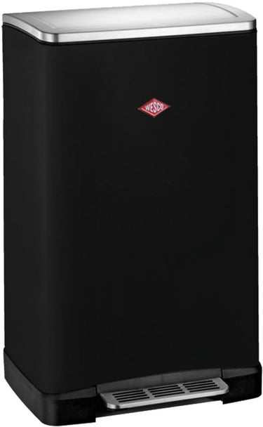Wesco big double boy afvalscheider | 36 liter | duo pedaalemmer (2x18 liter) | metaal - matzwart | prullenbak
