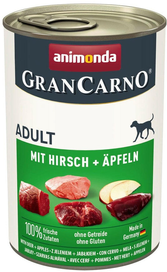 Animonda grancarno adult 1x400g - met hertenvlees en appels