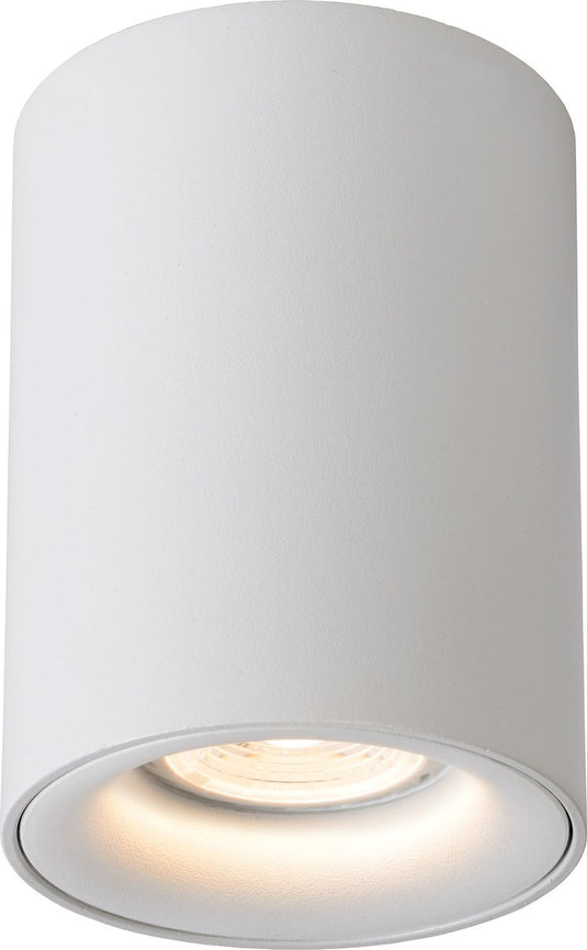 Lucide bentoo-led - plafondspot (plafondlamp) - ø 8 cm - led dimbaar - gu10 - 1x5w 3000k - wit