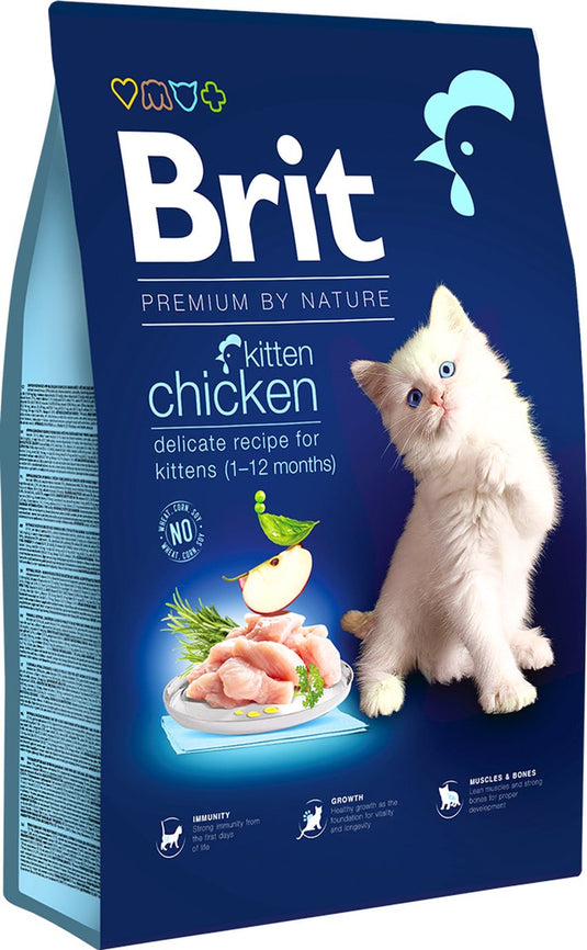 Brit premium by nature kitten - kip - 8 kg