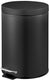 V-part - pedaalemmer 5 liter - steel - zwart - prullenbak