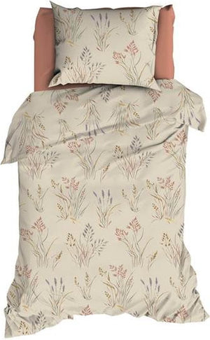 Romanette farini dekbedovertrek - eenpersoons - 140x200 220 cm - beige