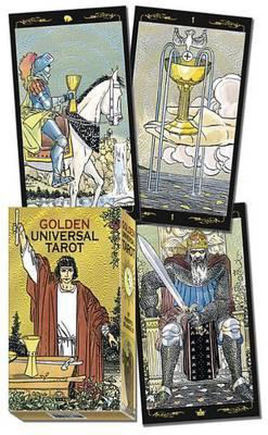 Golden universal tarot deck