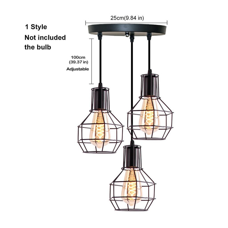 Load image into Gallery viewer, Homestyle pro mk021-b industriële hanglampen zwart metaal
