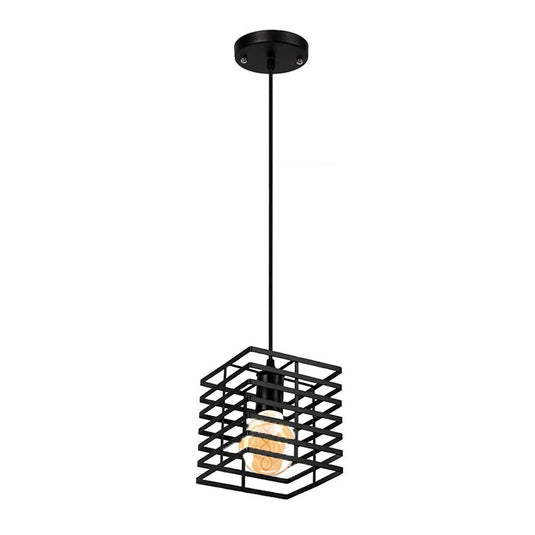 Homestyle pro mk015-b industriële hanglamp 15x18 cm zwart metaal